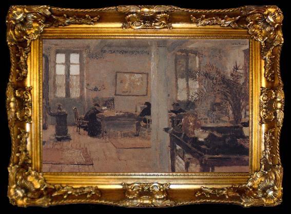 framed  Edouard Vuillard In a room, ta009-2